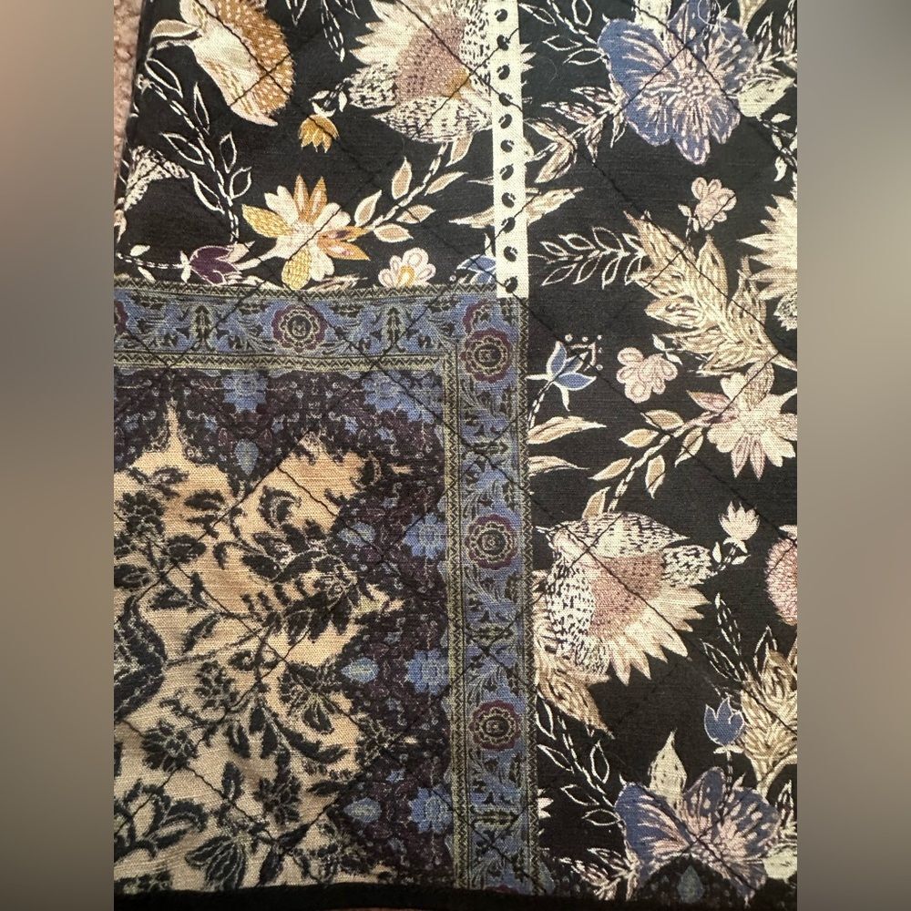 NWT Free People Mad Love Bohemian Black and Quilted Wrap Skirt $128 MSRP - Picture 7 of 10